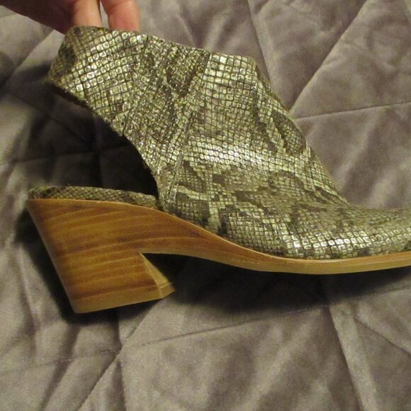 new gental soles by Kenneth cole snake skin heels sz 7.5 M - Picture 2 of 8